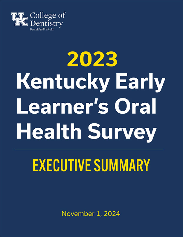 2023 Kentucky Early Learner’s Oral Health Survey cover image